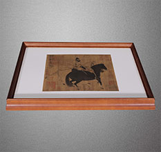 确山书画装裱配框服务案例